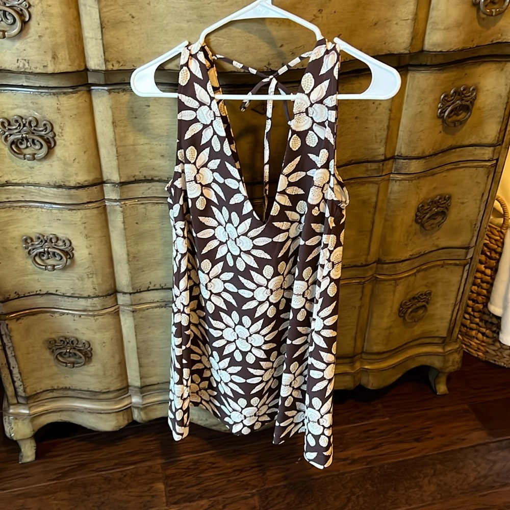 Hill House Home Emma Dress in Chocolate Shell Mosaic. Size XS. Worn once.
